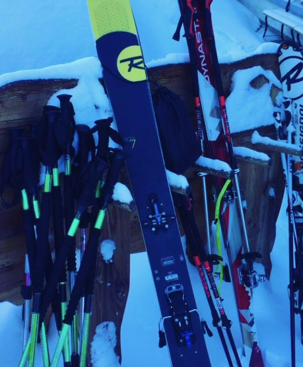 Salomon Mtn + stop-skis