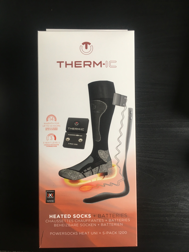 Chaussettes Chauffantes Thermic PowerSocks Avec Batteries - Jusqu'à 14h De Chaleur - Pour Ski, Randonnée, Hiver