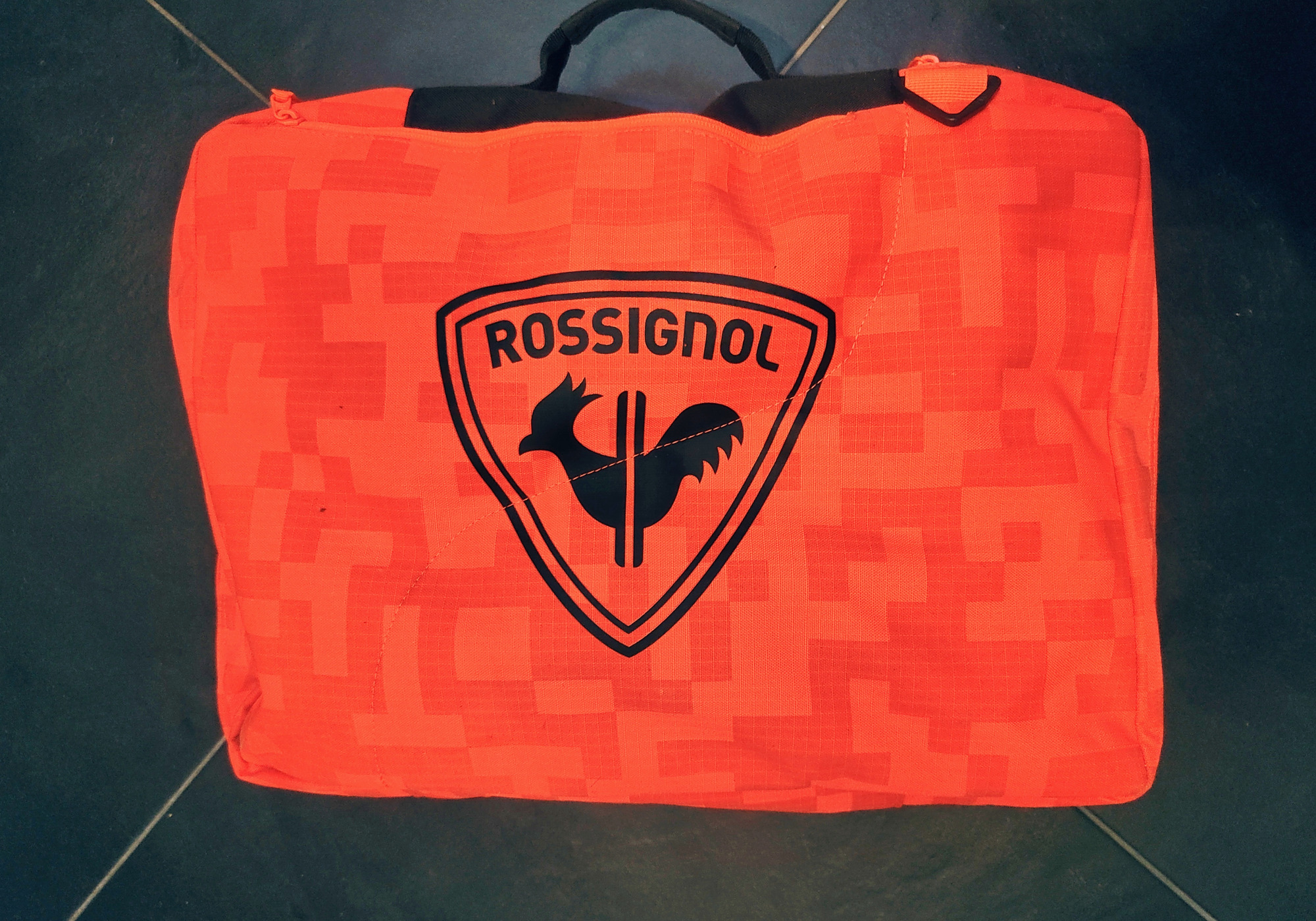 Borsa Portascarpe Rossignol Dual Basic – Sacca Uomo In Poliestere Per Scarponi Sci, Maniglia Comoda, Nero