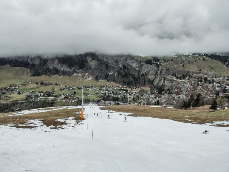 Retour du soleil dans les Aravis, toujours a la limite.