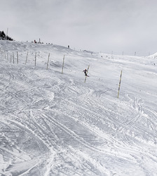 Finir l'année avec des conditions de dévril, neige molle, 10°, herbe,
