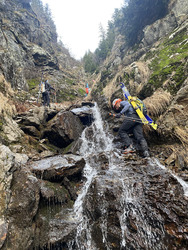 Ski canyoning dans le Beaufortain 