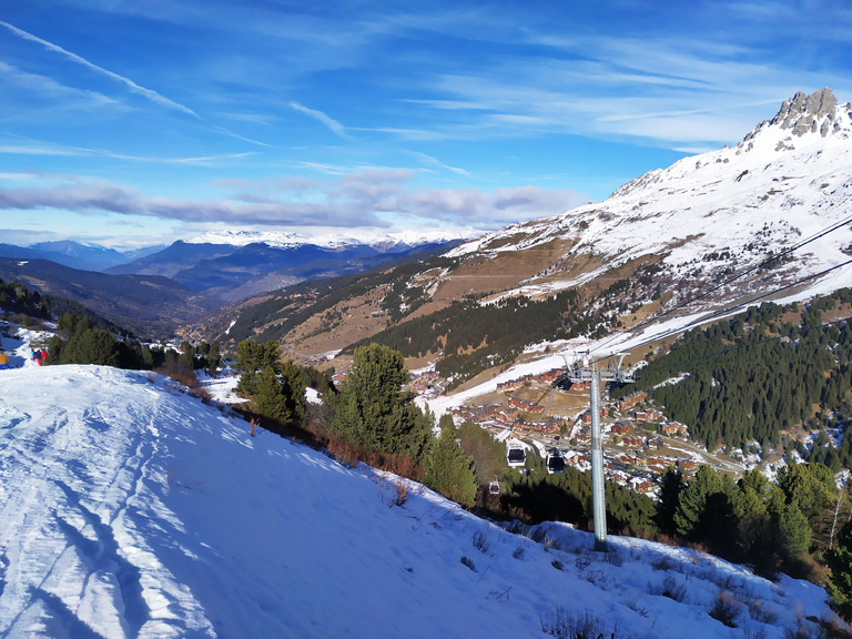 éclaircies tardives sur Meribel