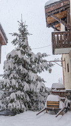 Grosses chutes de neige en cours sur Valmorel