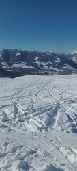 Ski dans une carte postale à Saint-Gervais et Megève 