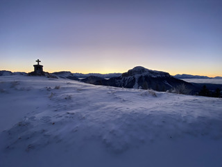 Lever de soleil au Charmant Som en skating