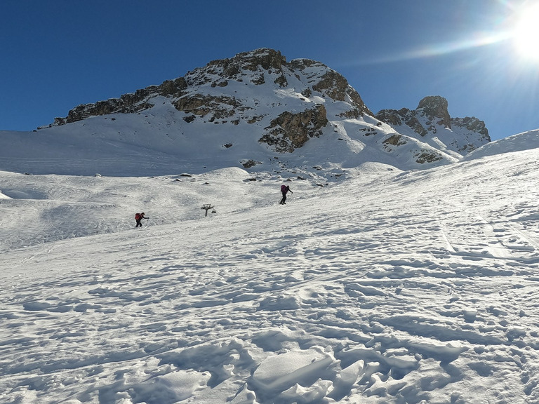 Ski de rando a Tignes sous le soleil