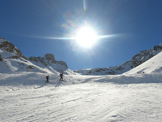 Ski de rando a Tignes sous le soleil