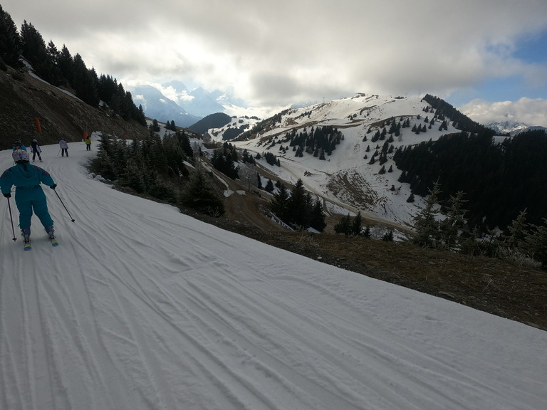 glace, touristes et (quelques) flocons à l'Alpe d'Huez
