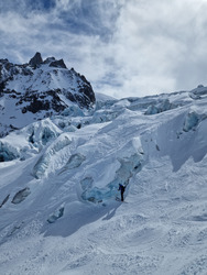 La vallée blanche, noir de monde 