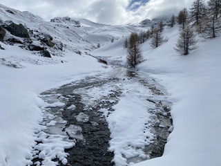 Saint Veran sous la neige