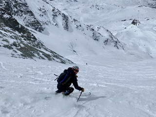 Magie des glaciers; L'aiguille de Péclet nous a comblés