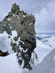 Magie des glaciers; L'aiguille de Péclet nous a comblés