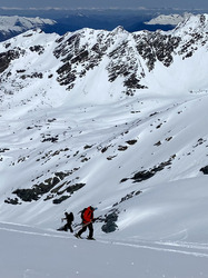 Magie des glaciers; L'aiguille de Péclet nous a comblés