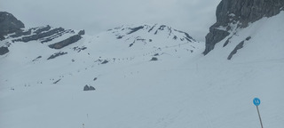 Soupe bien skiante sur piste