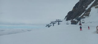 Soupe bien skiante sur piste