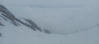 Soupe bien skiante sur piste