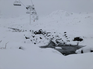 Première neige significative sur Val Thorens 