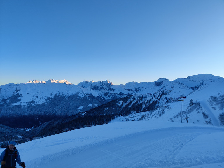 Belle poudre à Samoëns 