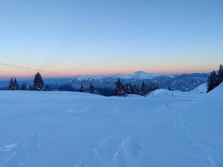 Belle poudre à Samoëns 