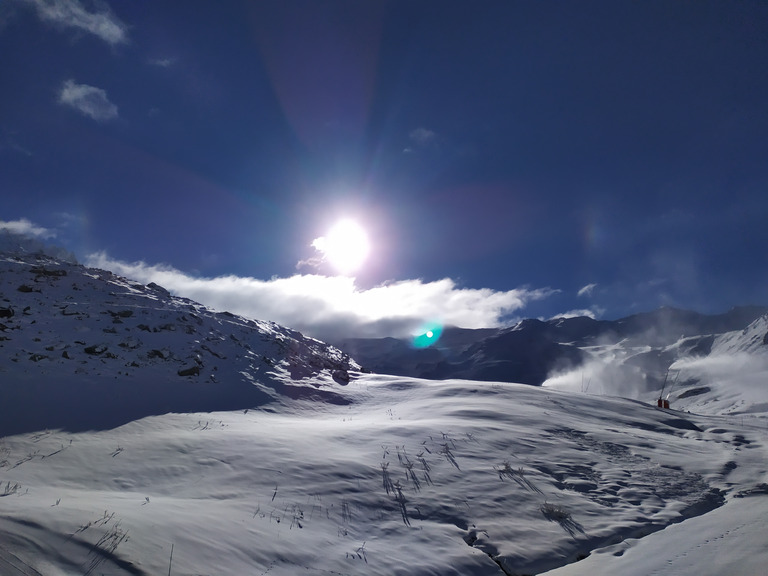 neige fraiche et soleil