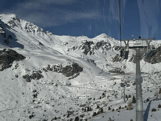 Belle journée, neige ventée 