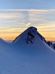 Sunset sur Prapoutel après la tempête de sud-ouest