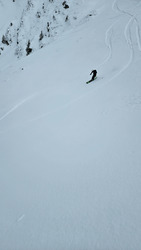 Traçage sur neige bizarre 