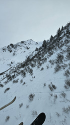 Traçage sur neige bizarre 
