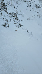 Traçage sur neige bizarre 