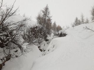 Neige légère au début mais..