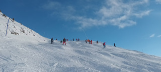 Bon à skier mais blindé de monde ! 