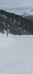 Bon à skier mais blindé de monde ! 