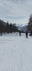 Bon à skier mais blindé de monde ! 