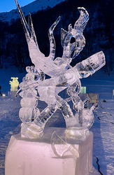 Ski + sculptures sur glace à Valloire 