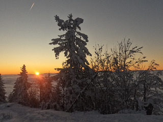 Sunset en Chablais