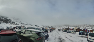 Pur&eacute;e de pois, Saupoudrage en cours...