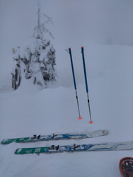 Grosse neige et gros nuages