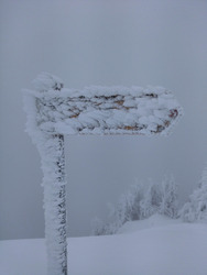 Grosse neige et gros nuages