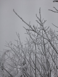 Grosse neige et gros nuages