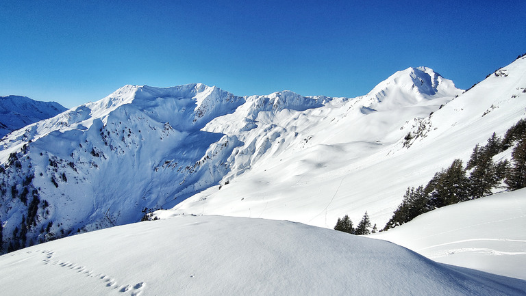 Côte 2000 : paysage > ski