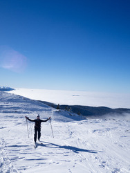 Tête des chaudières en rando, du bon ski dans le Vercors ! 