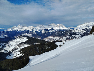 De bonnes conditions sur le domaine de Praz-sur-Arly