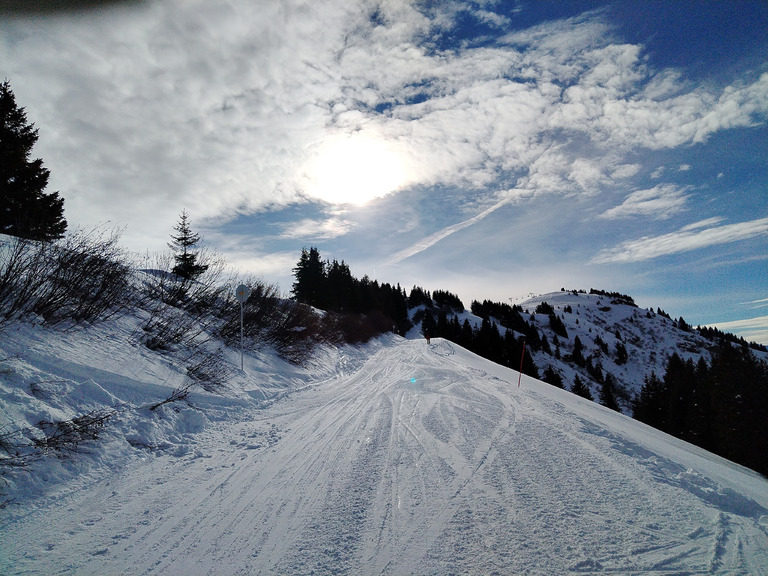 De bonnes conditions sur le domaine de Praz-sur-Arly