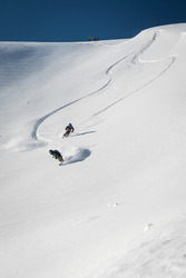 Beau temps, belle neige, et bonne compagnie au backside Mont-Fort