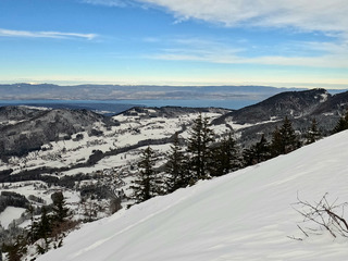 La vallée verte est revenue blanche.