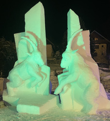 Sculptures sur neige + ski de folie 