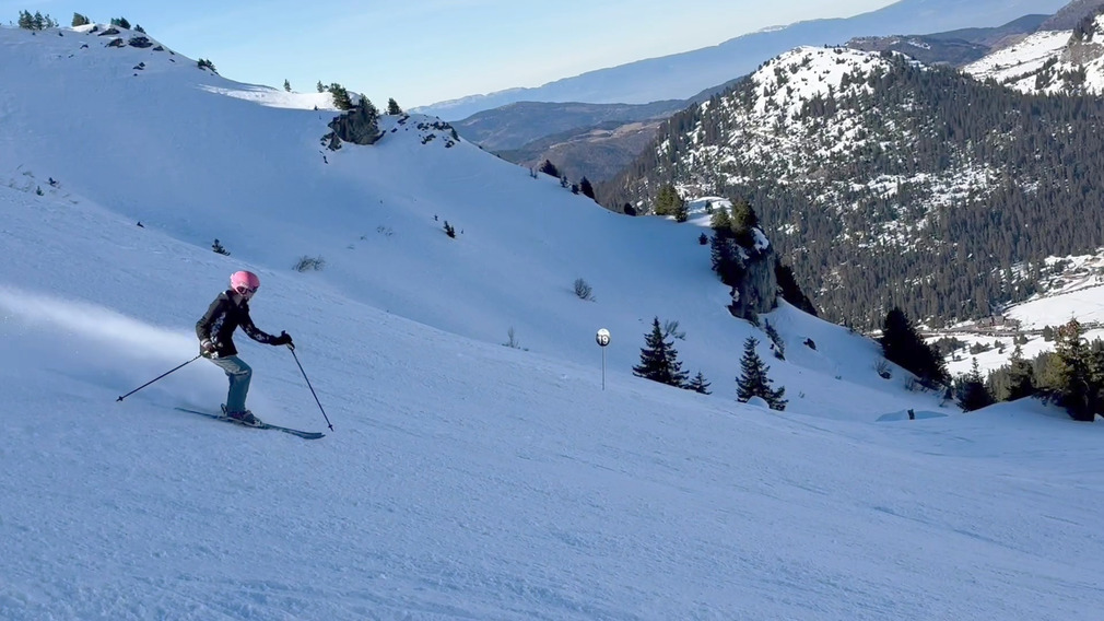 Paisible et bonne neige de printemps 