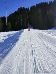Top pour des conditions de ski d'été.