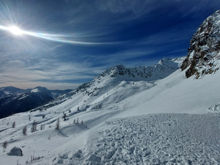 Soleil et neige douce à isola... que du bonheur!